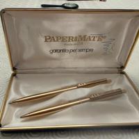 Set Paper Mate vintage- Penna e portamine