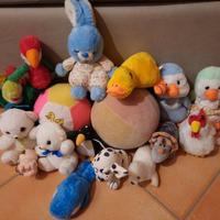 Lotto 17 pupazzi morbidi per bambini – Ottime cond