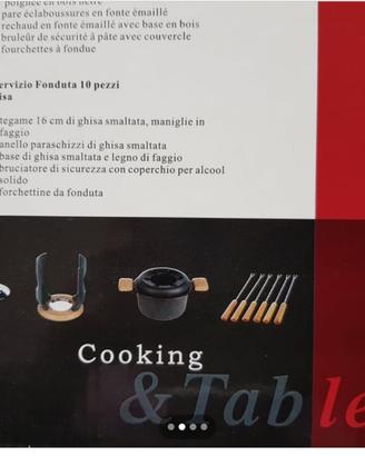 servizio per fonduta