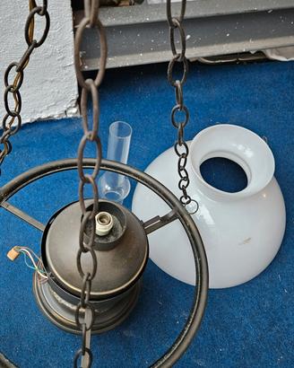 Lampadario  in stile industriale/vintage