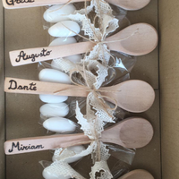 Cucchiaini personalizzati pirografia