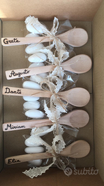 Cucchiaini personalizzati pirografia