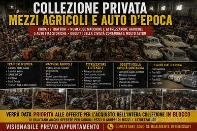 Intera Collezione Trattori e Auto d’Epoca