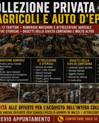 Intera Collezione Trattori e Auto d’Epoca