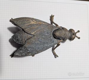 Posacenere/Portagioie Mosca Vintage in Ottone