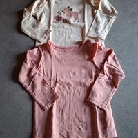 Set 2 pezzi maglie cotone lunghe Lupilu 92 cm nuov