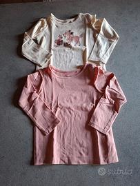 Set 2 pezzi maglie cotone lunghe Lupilu 92 cm nuov