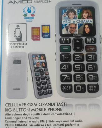 cellulare telefonino Brondi Amico Semplice+ bianco
