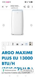 Condizionatore Argo13000 btu