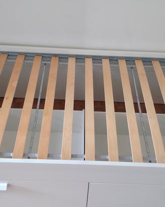 Letto ikea BRIMNES + comodino MALM - GORIZIA