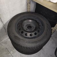 CERCHI FERRO+GOMME DA NEVE 