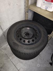 CERCHI FERRO+GOMME DA NEVE 