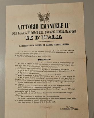 Vittorio Emanuele II Pubblicazione/Poster