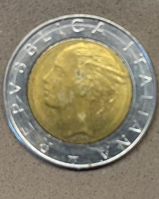 🪙 rara 500 Lire Bimetallica rebubbica italina