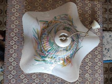 Lampadario vetro soffiato 