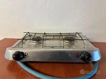 fornello 2 fuochi acciaio inox per nautica