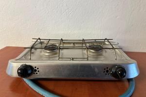 fornello 2 fuochi acciaio inox per nautica