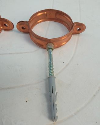 Set di collari stringitubo/reggitubi per pluviali,