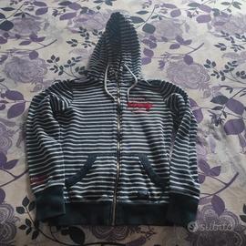 Felpa con cappuccio e zip hoodie Superdry taglia S
