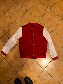 Giacca Da Baseball in pelle Casual Da Uomo Vintage