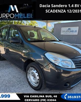 Dacia Sandero 1.4 8V GPL SCADENZA 12/2031
