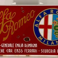 Insegna Smaltata Alfa Romeo XL