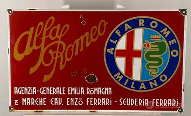 Insegna Smaltata Alfa Romeo XL