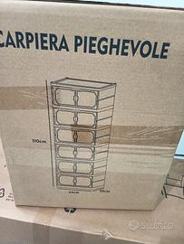 scarpiera per 12 paia di scarpe pieghevole 