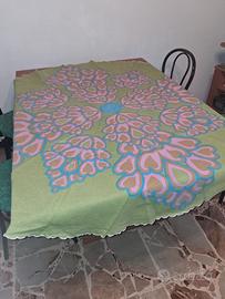 Tovaglia rotonda Cotone anni 70 Stile Psichedelico