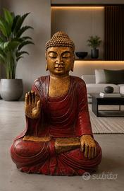 Monumentale Statua di Buddha in Marmo–80 cm(200kg