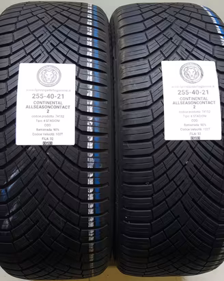 2 GOMME 255 40 21 CONTINENTAL A74152
