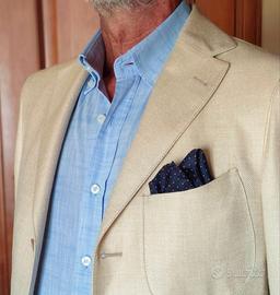Blazer herringbone chiaro tg.48 drop 7 R
