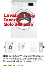 lavatrice beko inverter 9 kg