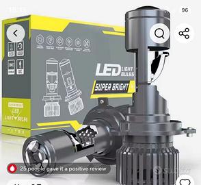 Lampadine a led a bulbo H4 fari