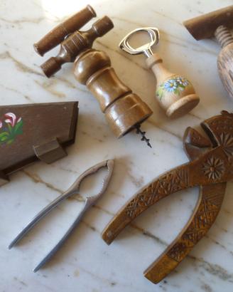 Set accessori cucina/taverna in legno 6 PZ. vintag