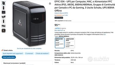 CRUPPO DI CONTINUITA' EPYCION - UPS per Computer,