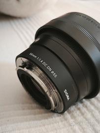 obiettivo sigma 56mm F1.4 e-mount