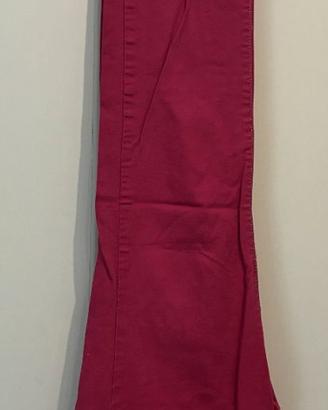 Jeans donna color fucsia