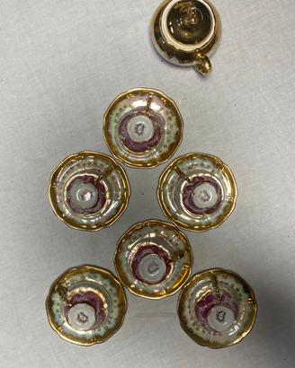 Servizio da caffe vintage con 6 tezzine bevienthal