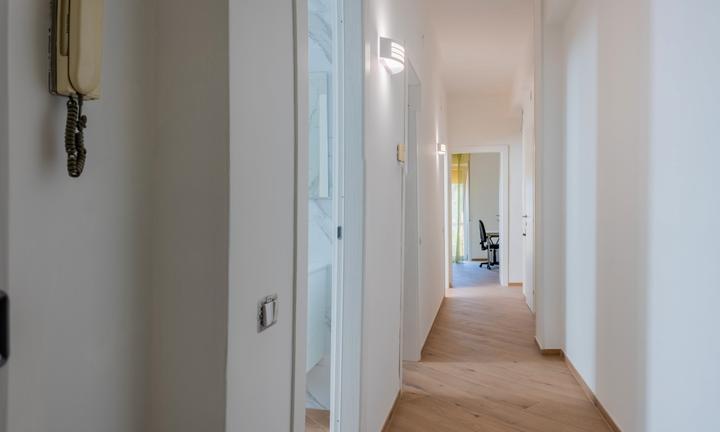 Camere luminose in appartamento ristrutturato