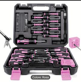 Set cacciaviti rosa 43 pz