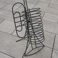 Porta CD musicali in alluminio grigio NUOVO