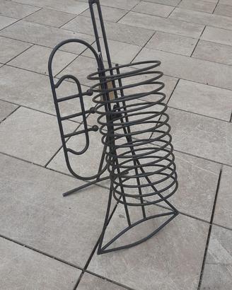 Porta CD musicali in alluminio grigio NUOVO