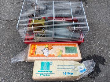 Gabbia per criceto cm 45 x 27 x 24h