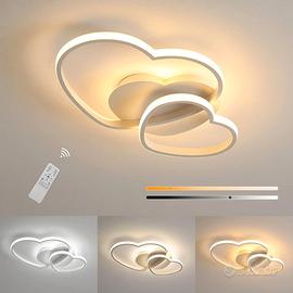 Riserva Plafoniera LED Cuore 64W Dimmerabile Φ50cm