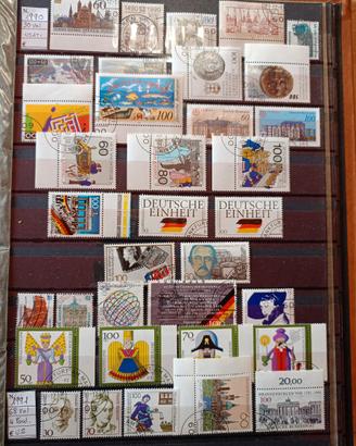 Francobolli Germania 1990-91  98 val+4 fogl usati