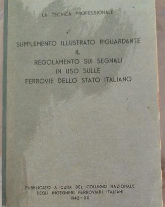 1942  Manuale Segnali Ferrovie Stato FS