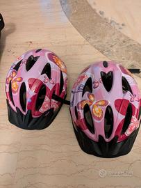 2 caschi bici bambina