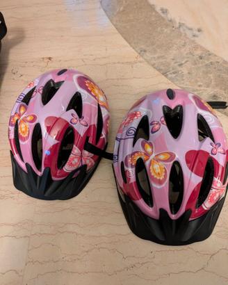 2 caschi bici bambina
