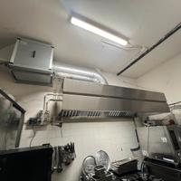 Cappa acciaio inox 10 mesi di vita con  motore